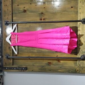 L'ATISTE HOT PINK MINI DRESS LINED SIZE MEDIUM NEW WITH TAG SKATER BARBIE